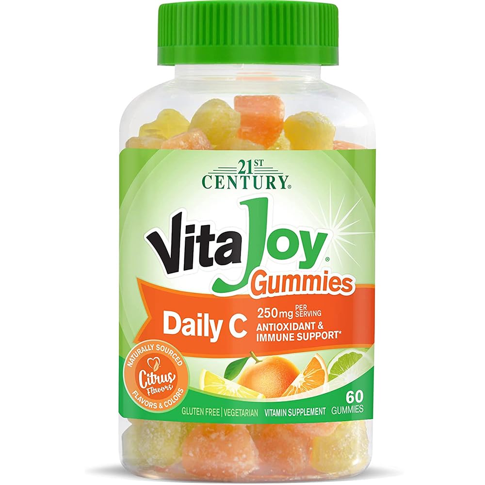 VitaJoy Daily C 250 mg Gummies, Citrus Flavor, 60 Count for Immune Support
VitaJoy Daily C 250 mg Gummy Vitamins, Citrus