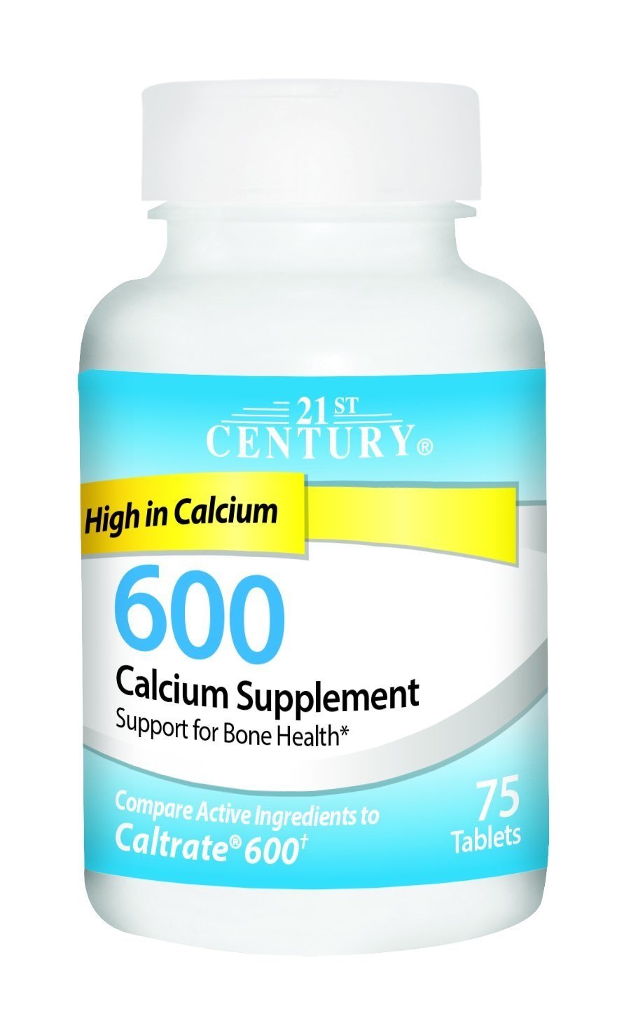 21st Century 600 mg Calcium Supplement for Adults, Daily Bone Health Maintenance, 75 Count (2 Pack)
| 21st Century 600