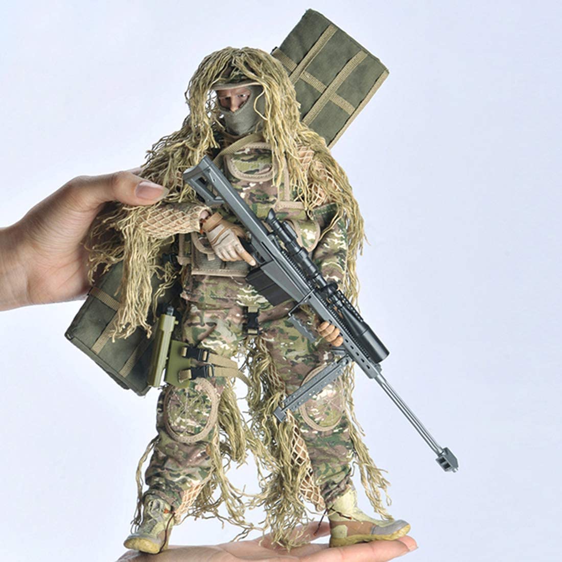 Soldier Action Figure Model 12 Inch 1/6 Realistic Army Military Gifts for Adults Camouflage All Terrain
Soldier Action F
