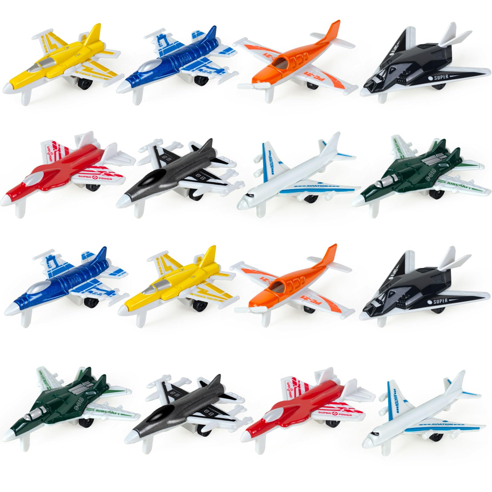 16pcs Die Cast Airplane Toy for Kids Birthday Gifts
Die Cast Airplanes Toys for Kids Ages 4-8
Mini Planes Model/Glider P