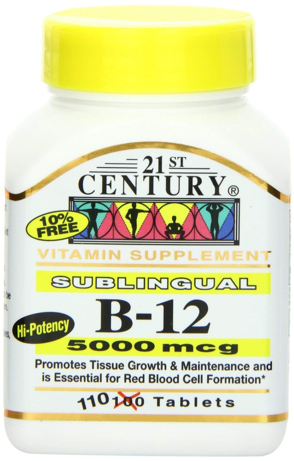 21st Century B-12 5000 Mcg Sublingual Tablets for Energy Boost and Immune Support (Pack of 2)
| 21st Century B-12 5000