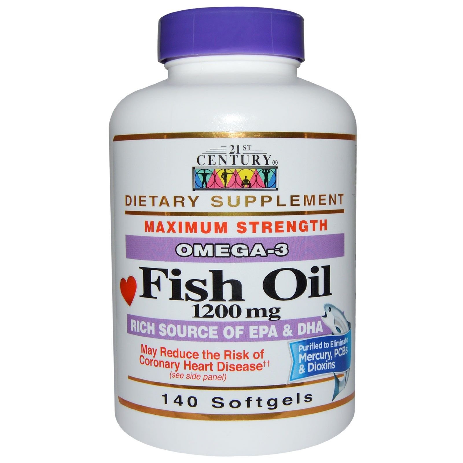 21st Century Fish Oil Omega 3-6 1200Mg Softgels for Heart Health
| 21st Century Fish Oil Omega 3-6 1200Mg Softgels 140